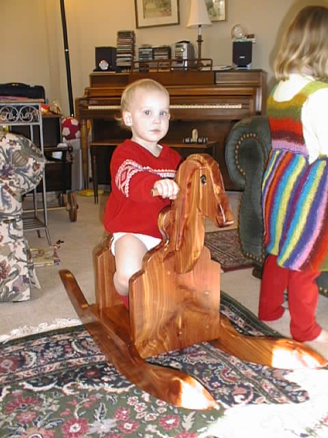 Bryson on new rocking horse